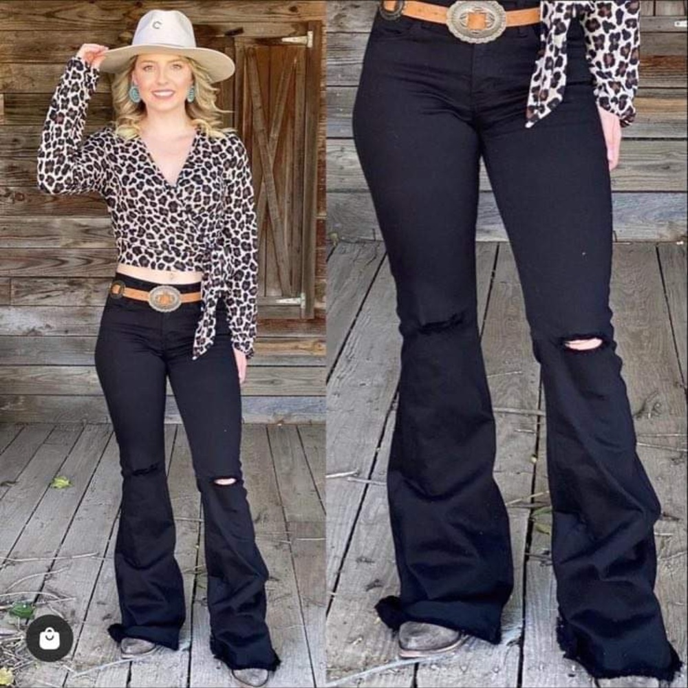 Black Bell Bottoms